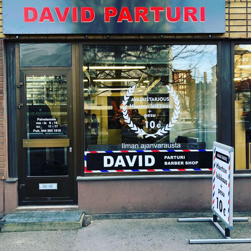 David Parturi shop front exterior
